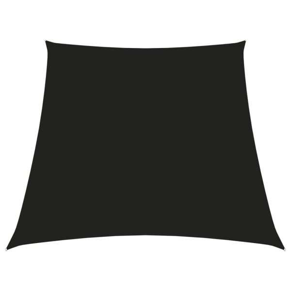 Para-sol estilo vela tecido oxford trapézio 4/5x4 m preto