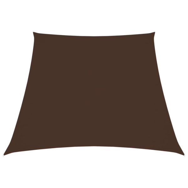 Para-sol estilo vela tecido oxford trapézio 4/5x4 m castanho