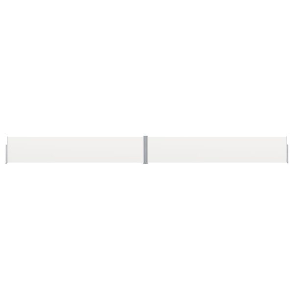 Toldo lateral retrátil para pátio 140x1200 cm creme