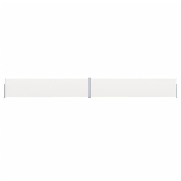 Toldo lateral retrátil para pátio 170x1200 cm creme