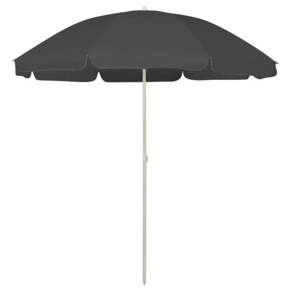Guarda-sol de praia 240 cm antracite