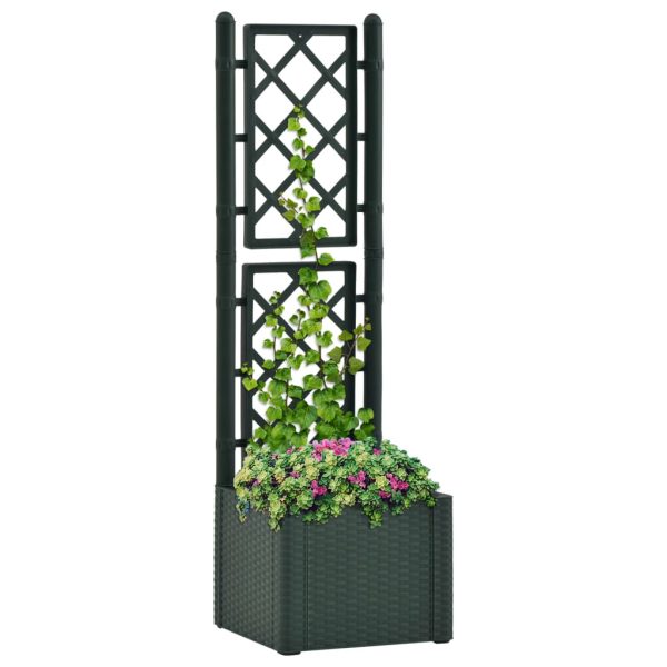 Vaso/floreira c/ treliça e sistema de rega automática verde