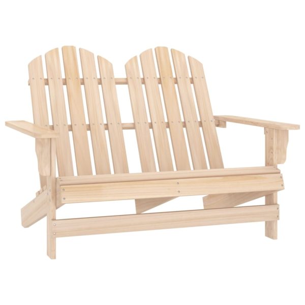 Cadeira de jardim Adirondack 2 lugares abeto maciço