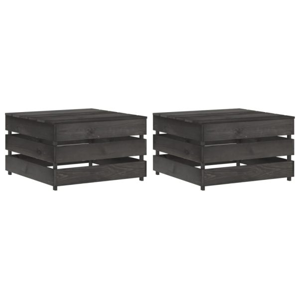 Mesas de paletes para jardim 2 pcs pinho impregnado